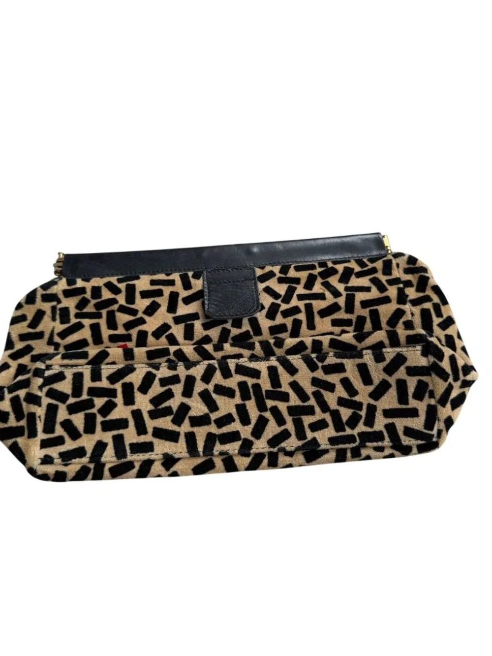SONIA RYKIEL Paris Vintage Patterned Clutch Handbag